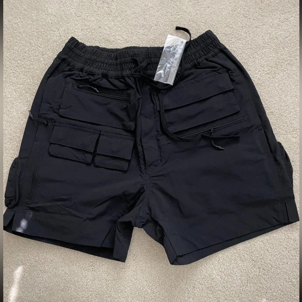 New WhoIsJacov Utility Shorts Black Large, Medium